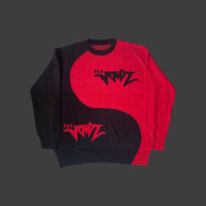 The Voidz Red Yin-Yang Knit Sweater