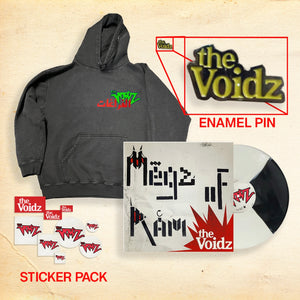 The Voidz Megz of Ram 10" Bundle with Washed Blue Demon Hoodie + Pin and Stickers