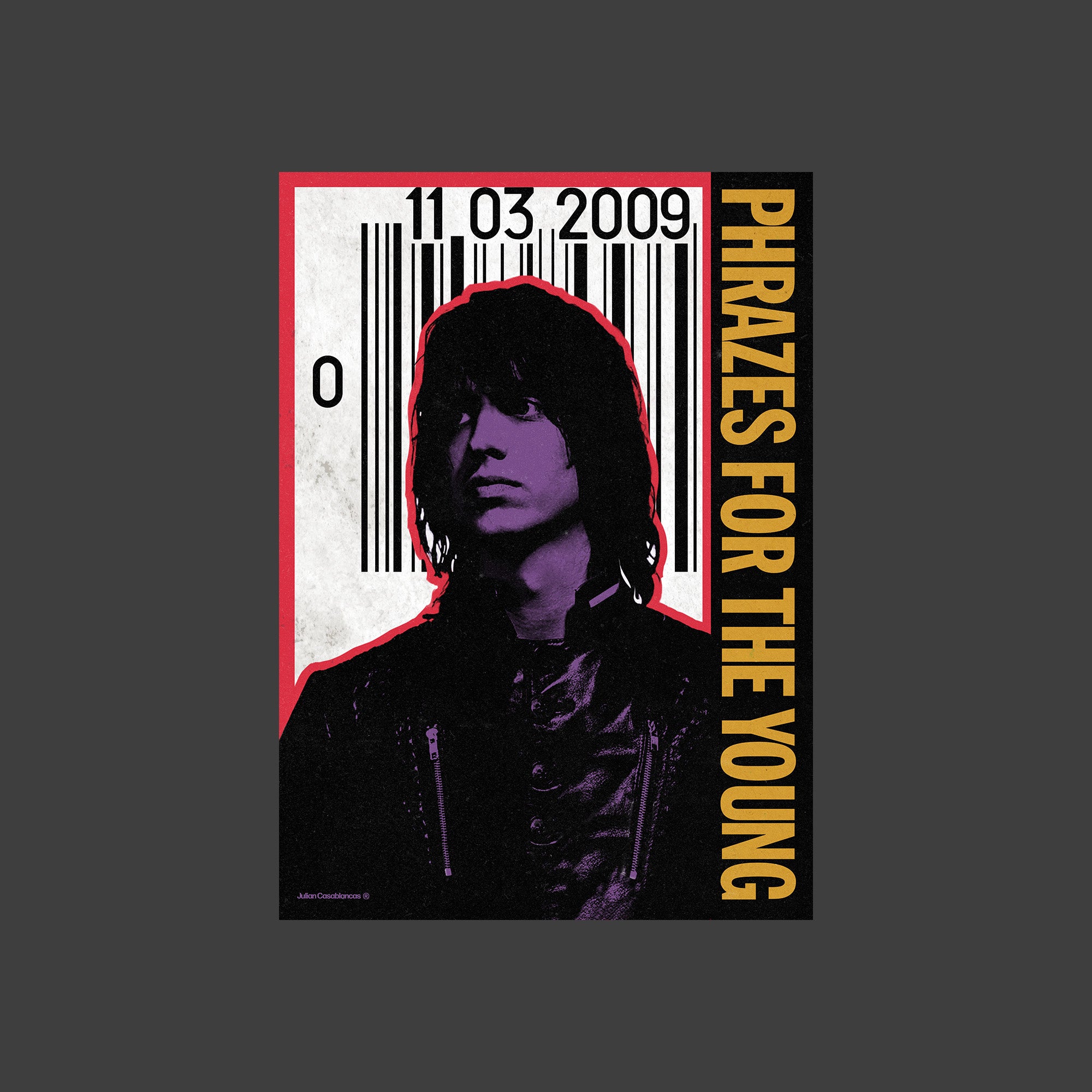 Julian Casablancas® Barcode Phrazes for the Young Poster